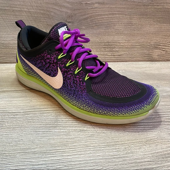 Nike | Shoes | Womans Nike Free Rn Distance 2 Athletic Running Sneakers  Size 2 | Poshmark